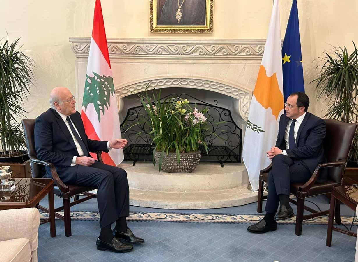 ميقاتي في قبرص: النزوح والتعاون المتعدد الاوجه